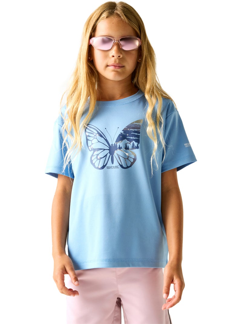 Regatta - T-shirt manches courtes motif/style papillon ARIA Bleu - Kiabi