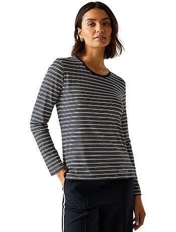 Regatta - T-shirt manches longues motif/style à rayures FEDERICA