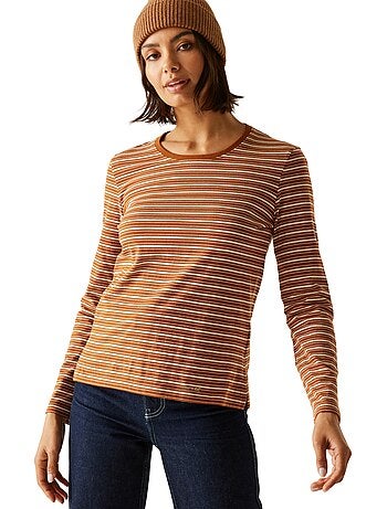Regatta - T-shirt manches longues motif/style à rayures FEDERICA