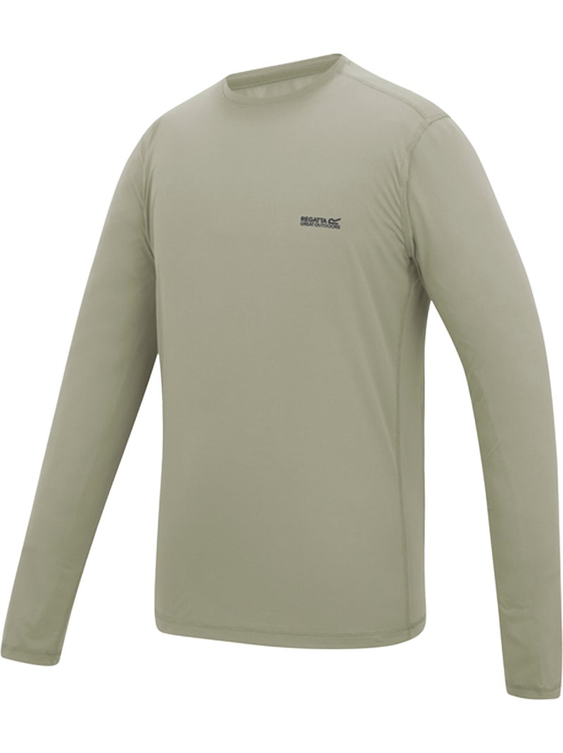 Regatta - T-shirt manches longues motif/style logo MINDO Blanc nacré - Kiabi