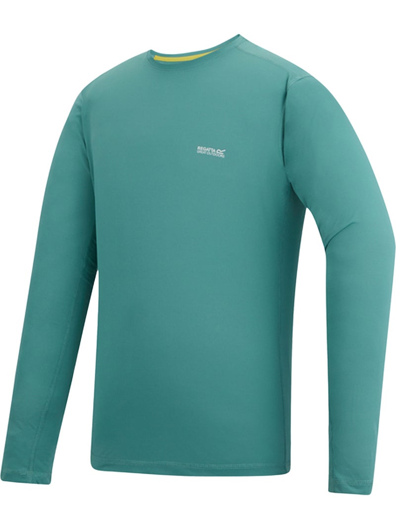 Regatta - T-shirt manches longues motif/style logo MINDO Bleu clair - Kiabi