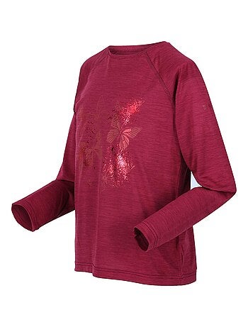 Regatta - T-shirt manches longues motif/style Papillons BURNLEE