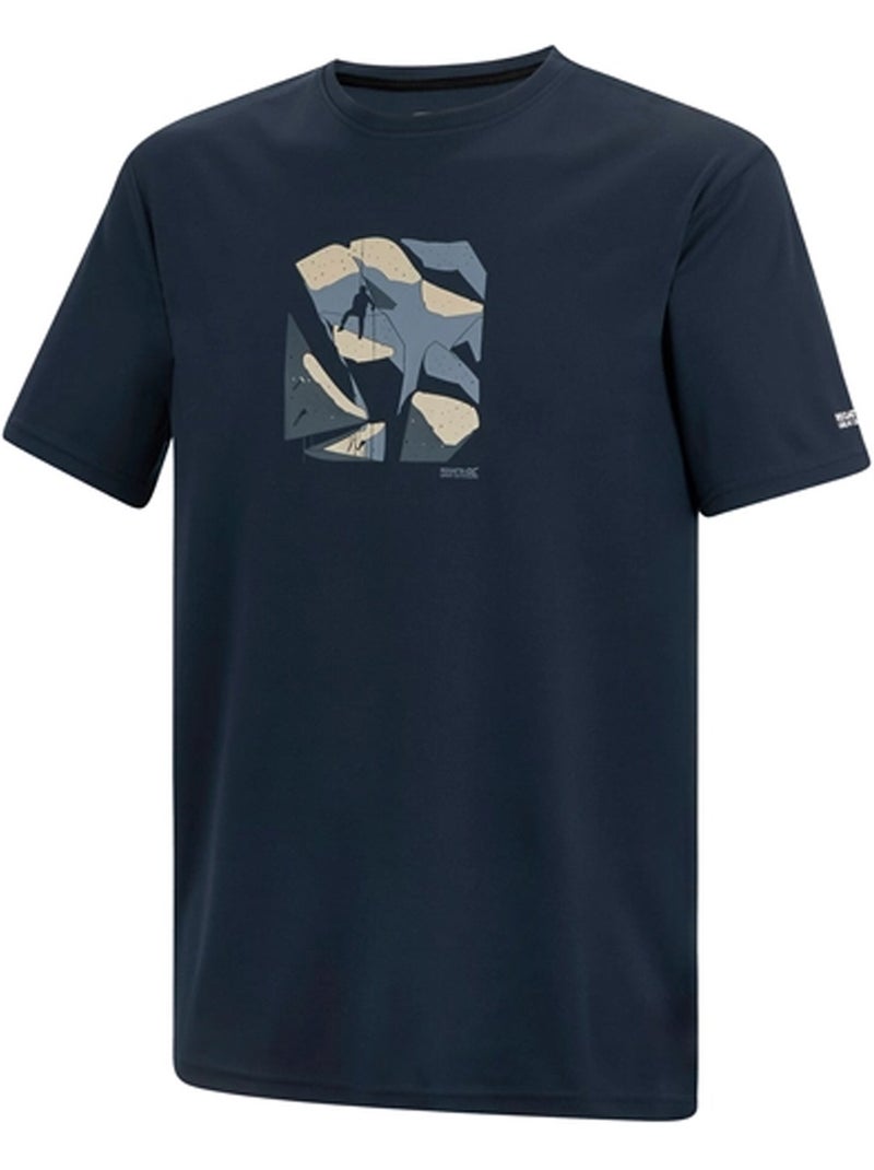 Regatta - T-shirt motif/style alpiniste FINGAL Bleu marine - Kiabi