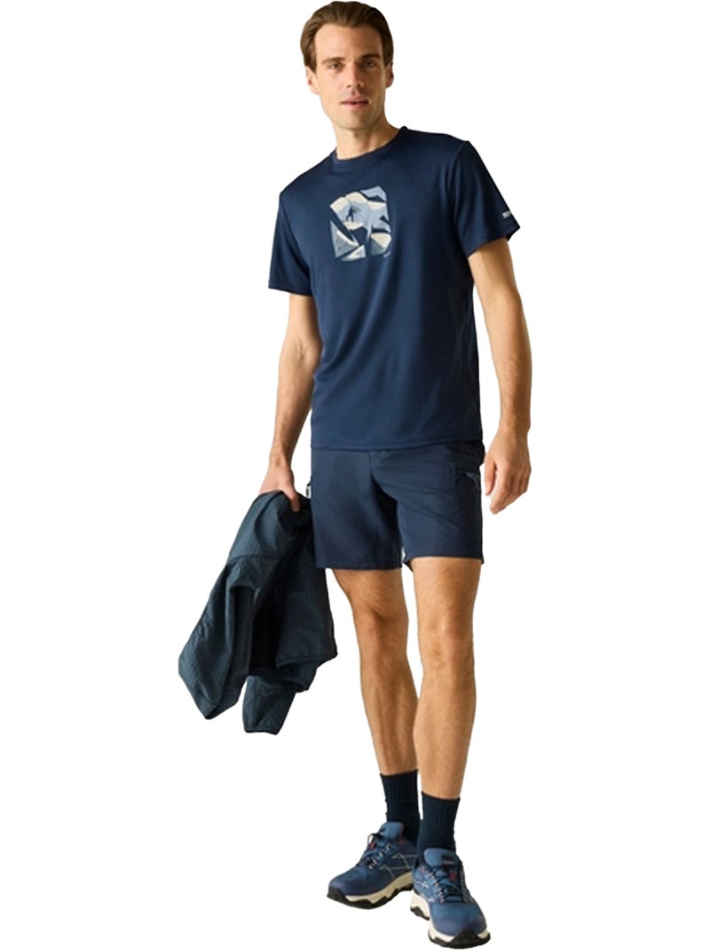 Regatta - T-shirt motif/style alpiniste FINGAL Bleu marine - Kiabi