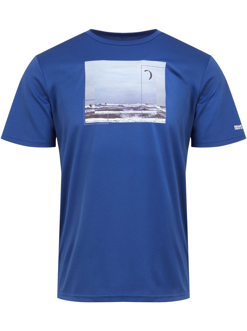 Regatta - T-shirt motif/style Bord de mer FINGAL Bleu roi - Kiabi