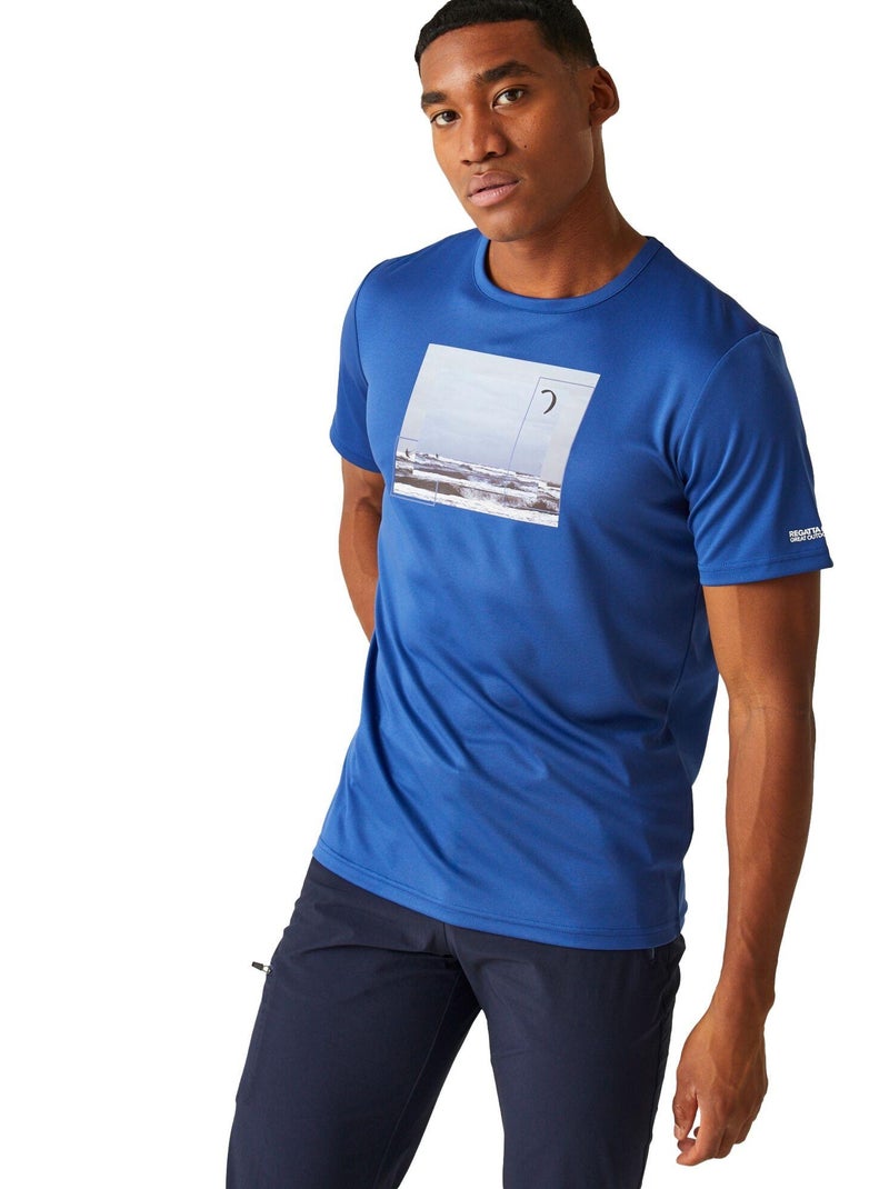 Regatta - T-shirt motif/style Bord de mer FINGAL Bleu roi - Kiabi