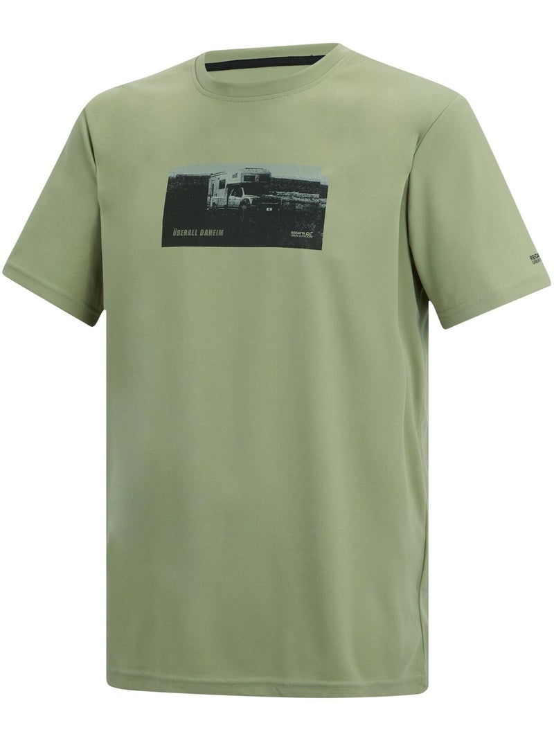 Regatta - T-shirt motif/style camion FINGAL SLOGAN Vert pastel - Kiabi