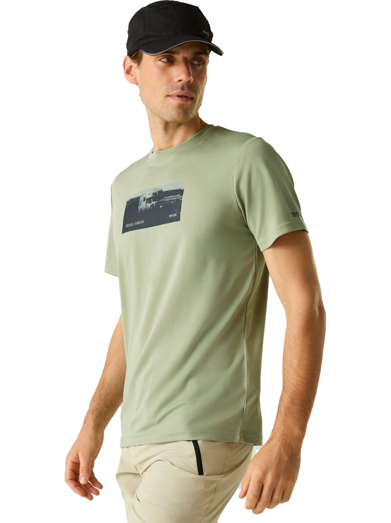 Regatta - T-shirt motif/style camion FINGAL SLOGAN Vert pastel - Kiabi
