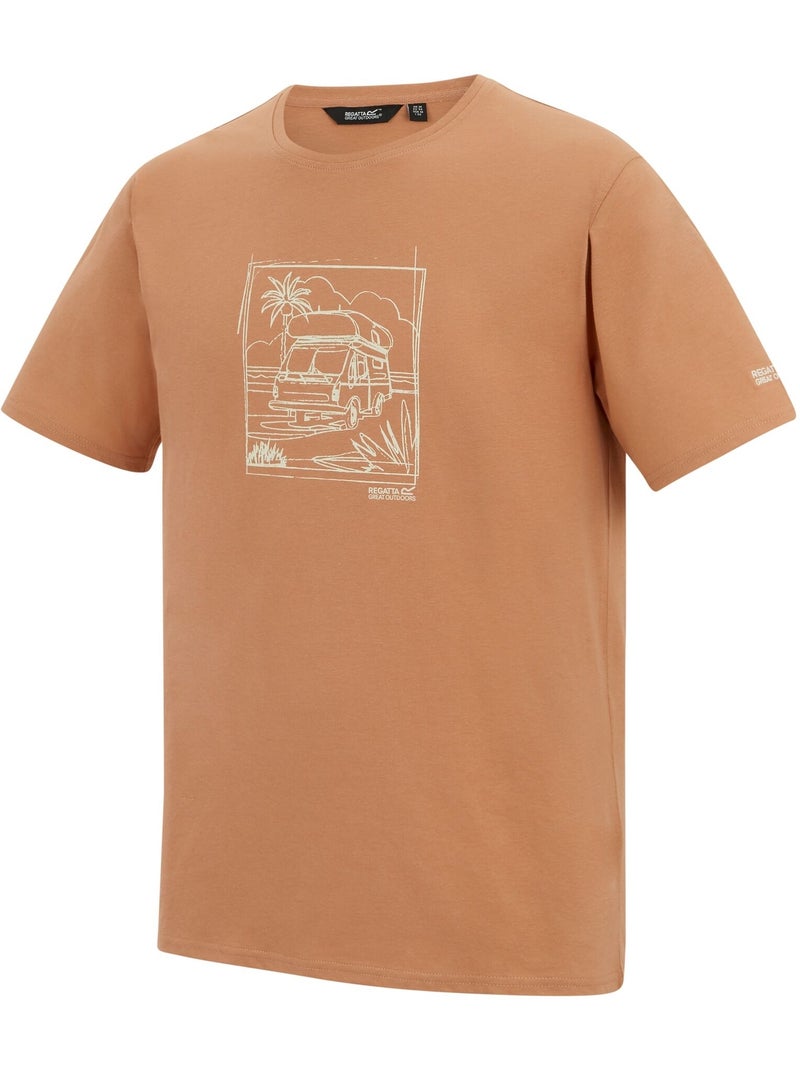Regatta - T-shirt motif/style caravane CLINE Beige argile - Kiabi