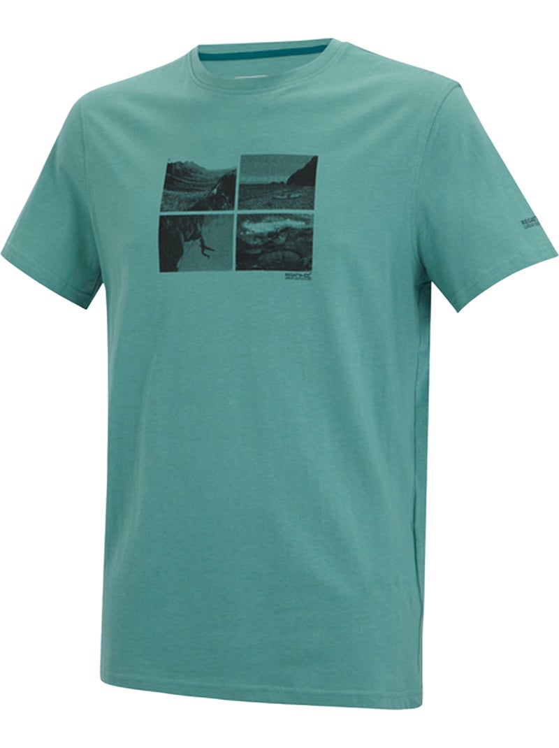 Regatta - T-shirt motif/style carré décoratif BREEZED Bleu clair - Kiabi