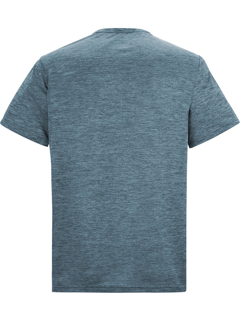 Regatta - T-shirt motif/style Chiné FINGAL EDITION Bleu ardoise - Kiabi