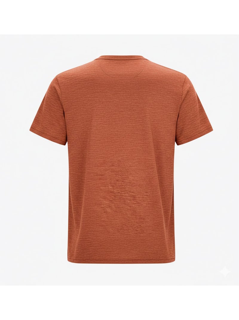 Regatta - T-shirt motif/style Chiné FINGAL EDITION Rouge brique - Kiabi