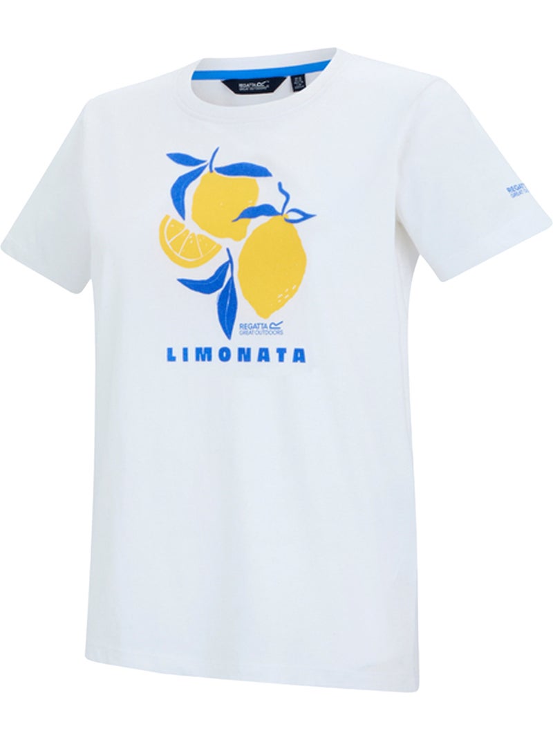 Regatta - T-shirt motif/style citron FILANDRA LIMONATA Blanc - Kiabi