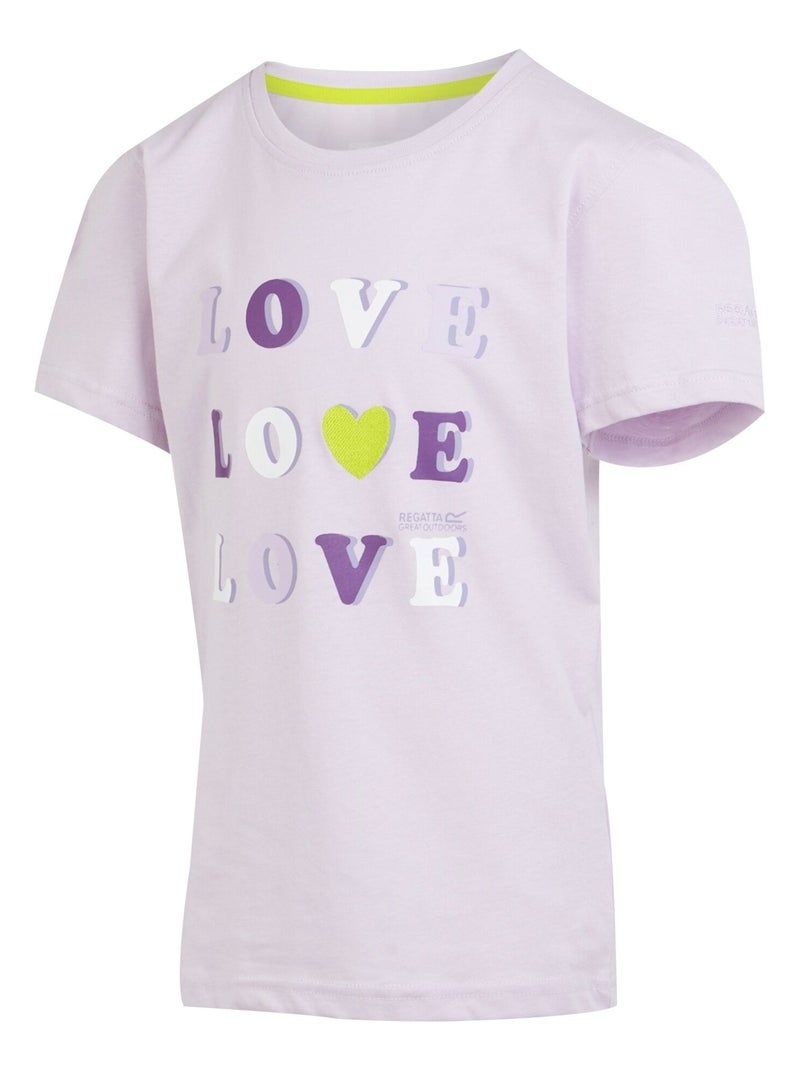 Regatta - T-shirt motif/style Cœur BOSLEY Violet - Kiabi