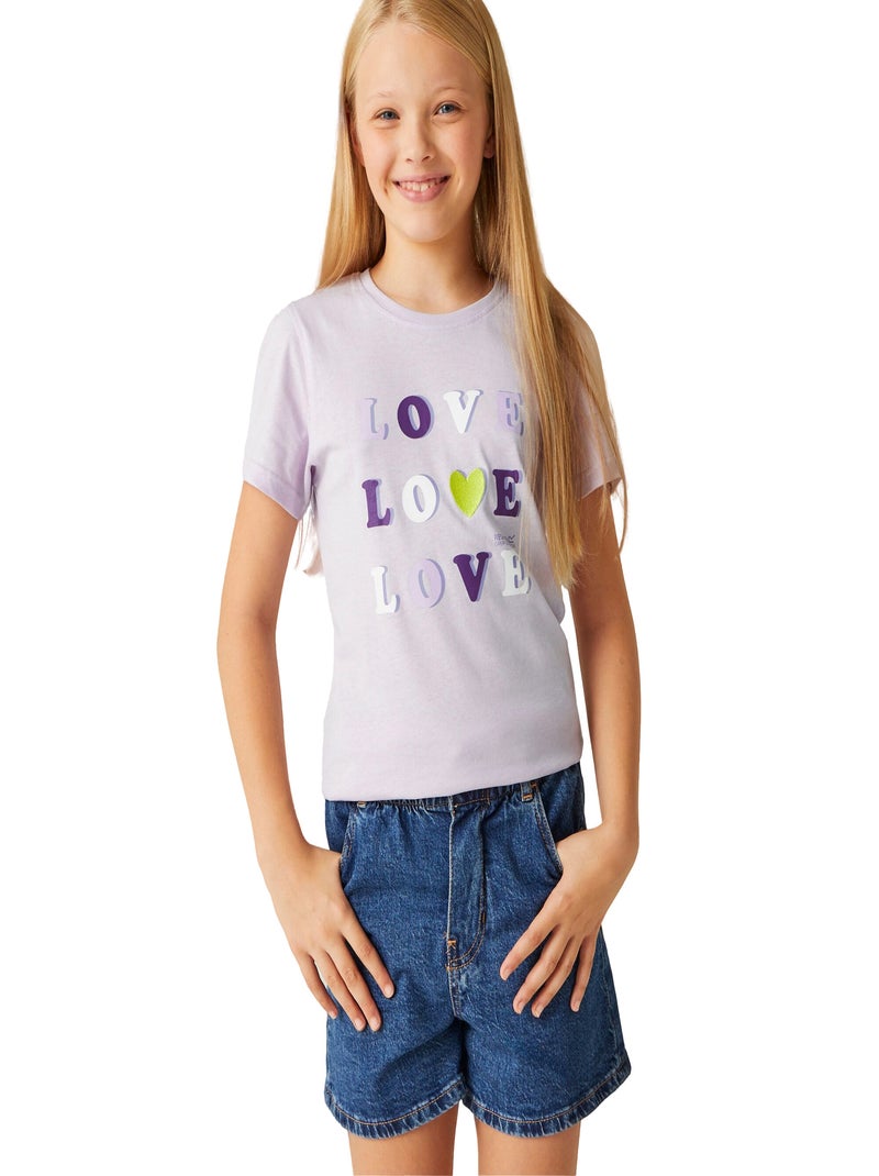 Regatta - T-shirt motif/style Cœur BOSLEY Violet - Kiabi