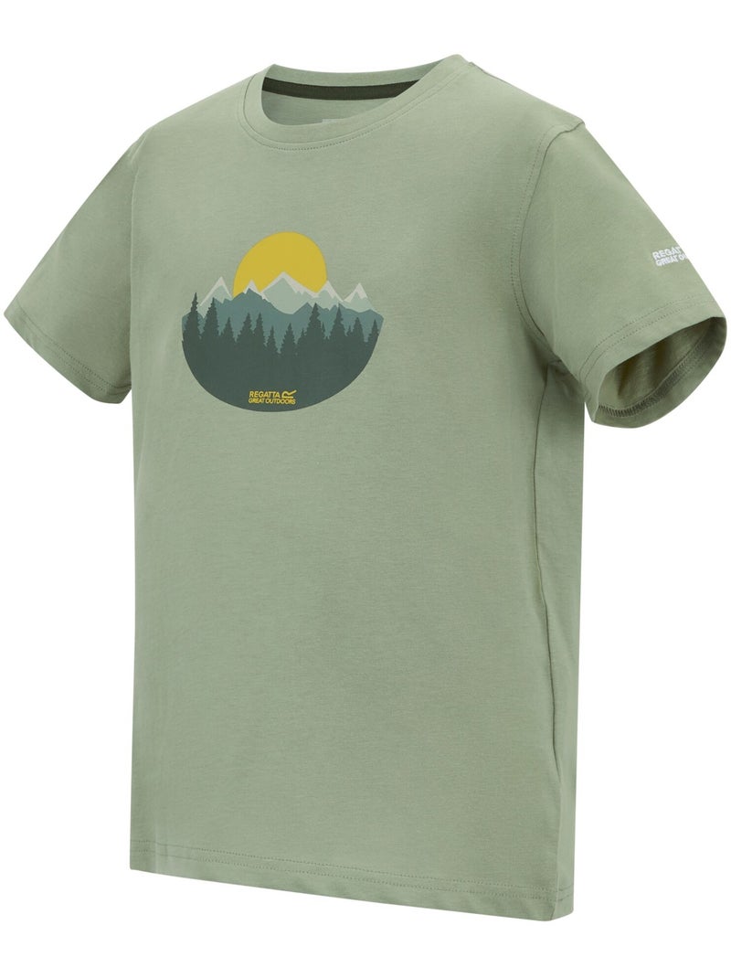 Regatta - T-shirt motif/style coucher de soleil BOSLEY Vert sapin - Kiabi
