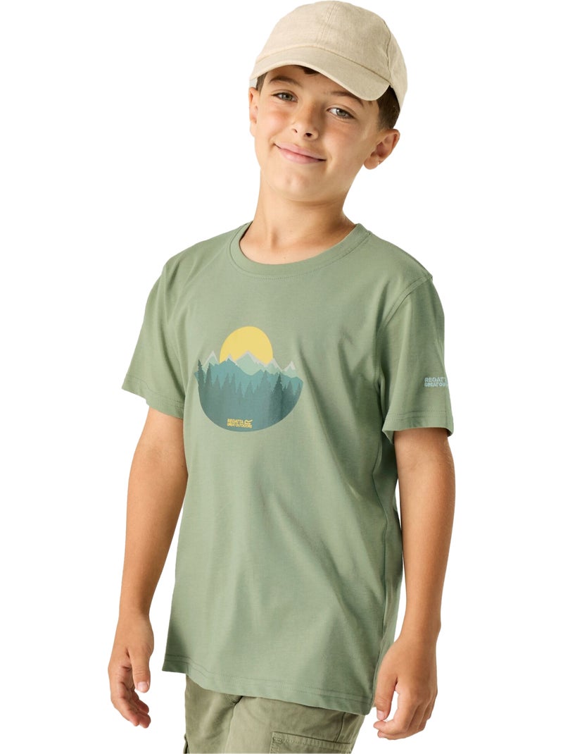 Regatta - T-shirt motif/style coucher de soleil BOSLEY Vert sapin - Kiabi