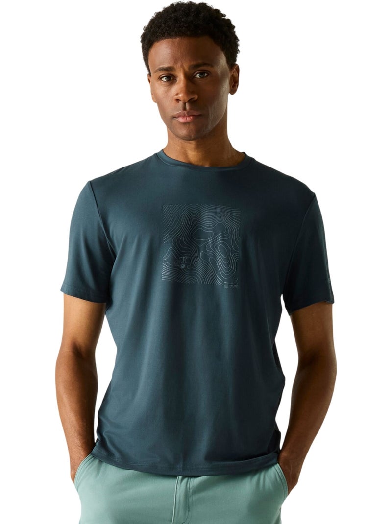 Regatta - T-shirt motif/style coucher de soleil FINGAL Bleu nuit - Kiabi
