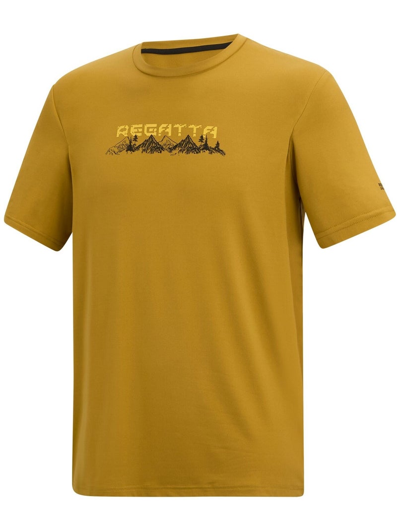 Regatta - T-shirt motif/style coucher de soleil FINGAL Jaune/Or - Kiabi