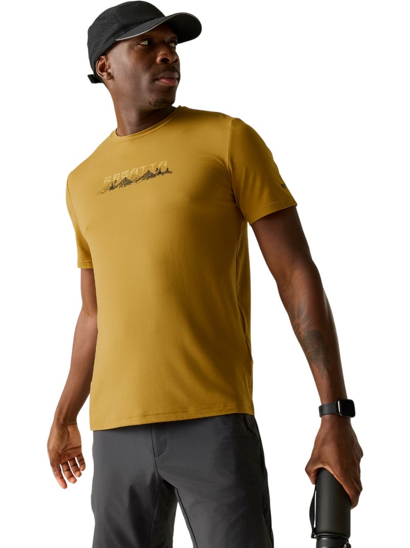 Regatta - T-shirt motif/style coucher de soleil FINGAL Jaune/Or - Kiabi