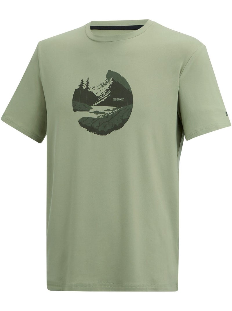 Regatta - T-shirt motif/style coucher de soleil FINGAL Vert pastel - Kiabi