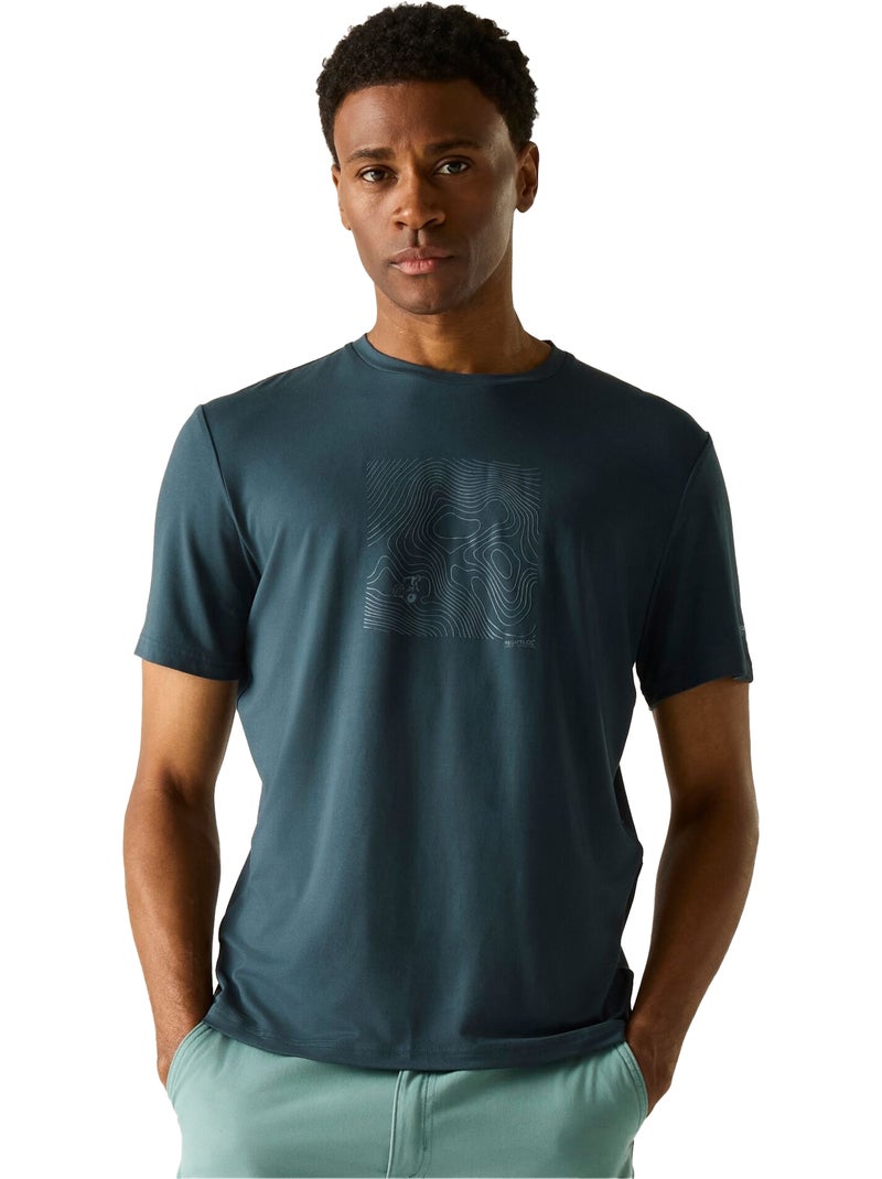 Regatta - T-shirt motif/style cyclisme FINGAL Bleu nuit - Kiabi