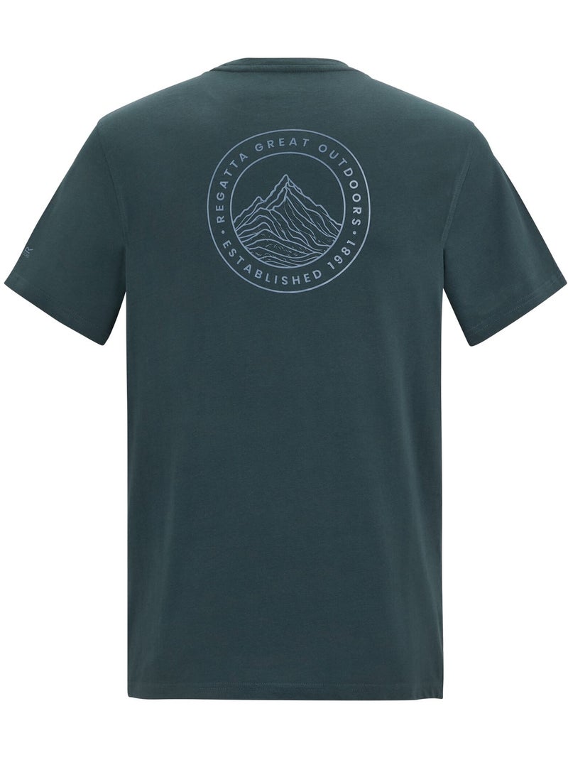 Regatta - T-shirt motif/style dessin au trait BREEZED Bleu nuit - Kiabi