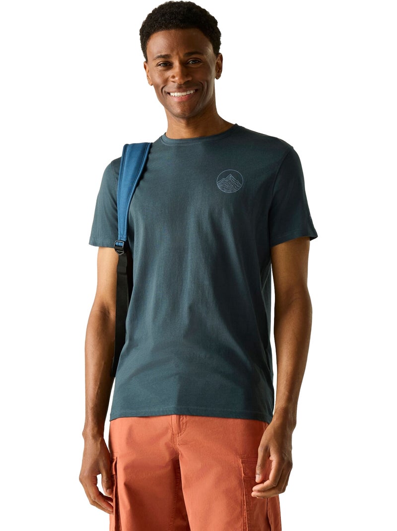 Regatta - T-shirt motif/style dessin au trait BREEZED Bleu nuit - Kiabi