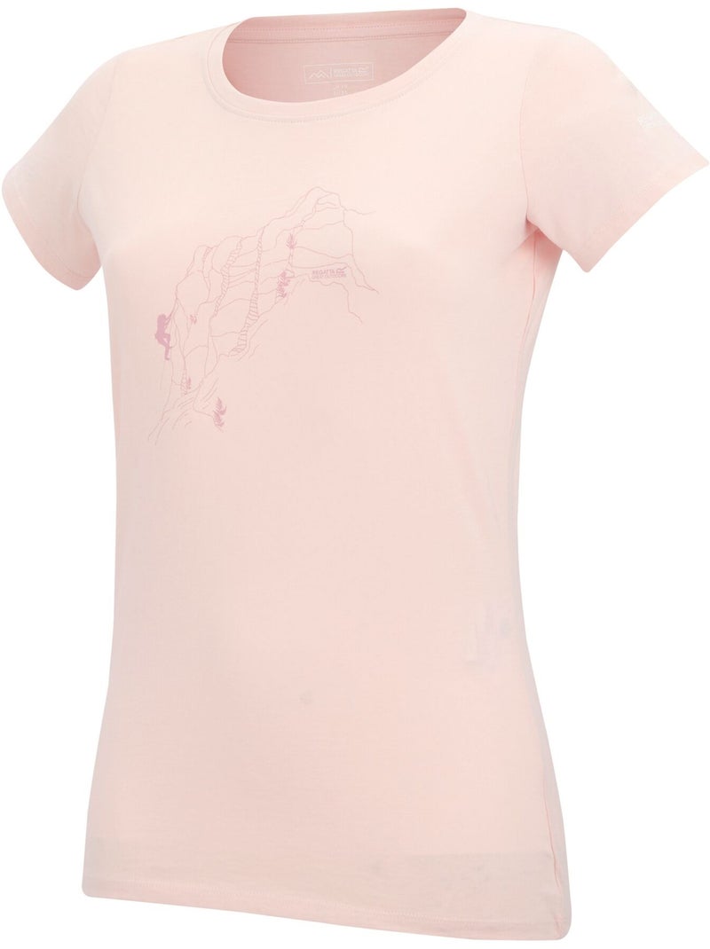 Regatta - T-shirt motif/style dessin au trait BREEZED Rose lotus - Kiabi