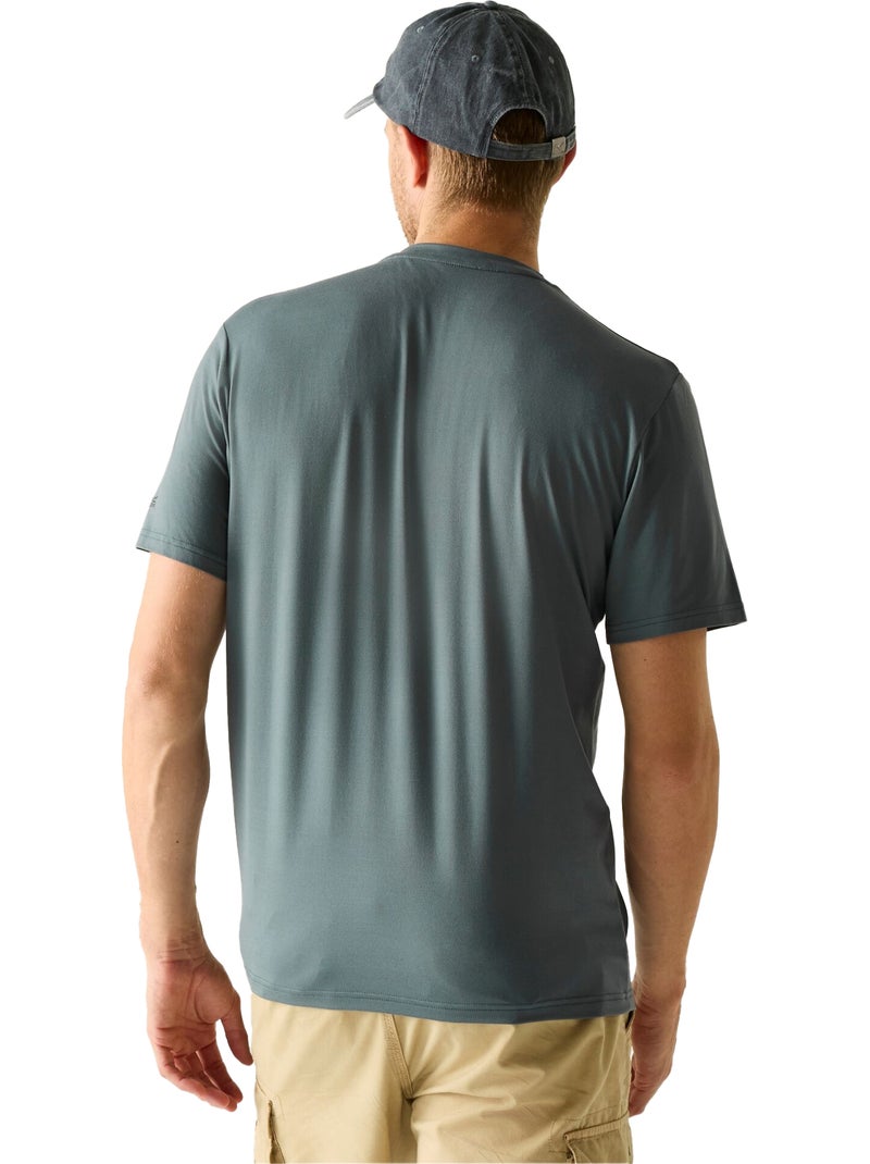 Regatta - T-shirt motif/style escalade en montagne FINGAL Gris foncé - Kiabi