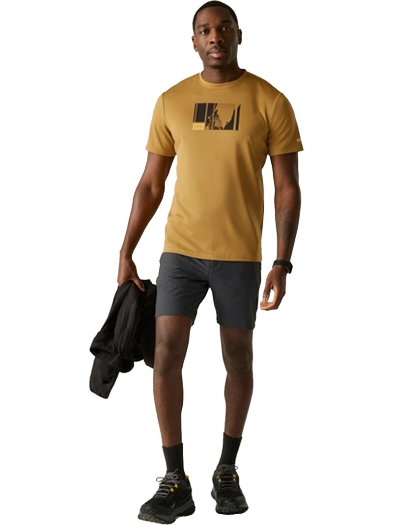 Regatta - T-shirt motif/style escalade en montagne FINGAL Marron - Kiabi