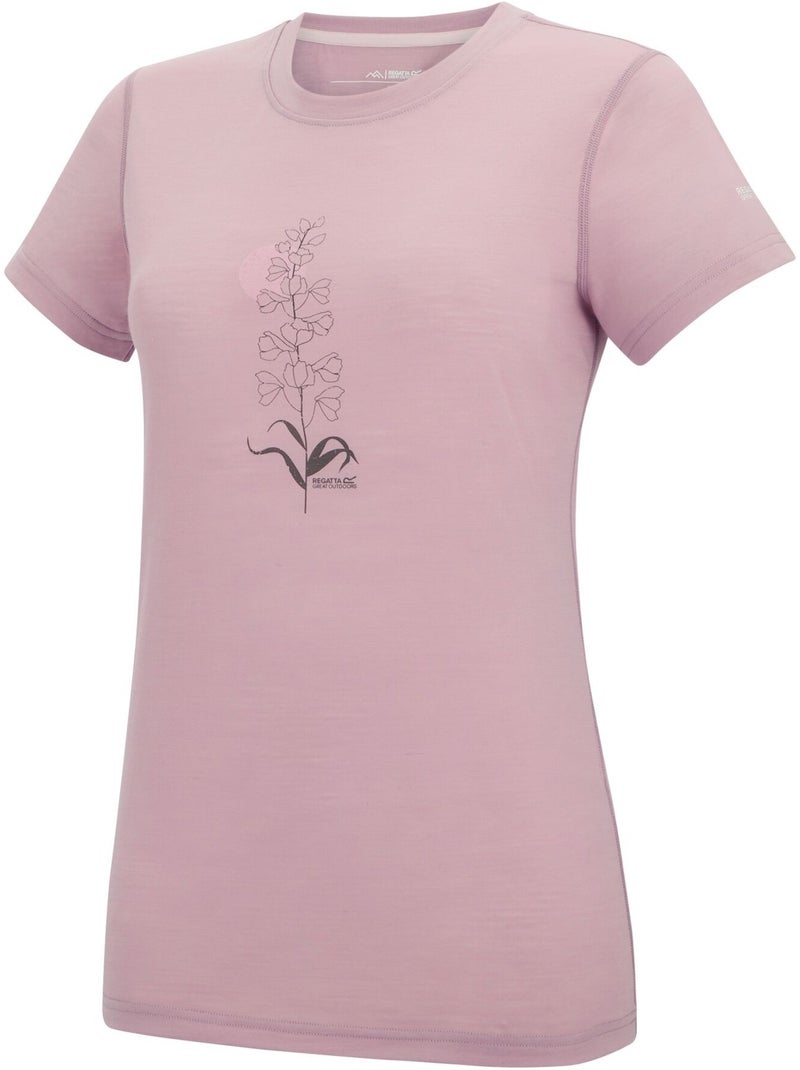 Regatta - T-shirt motif/style Fleur ESCADE Mauve lilas - Kiabi