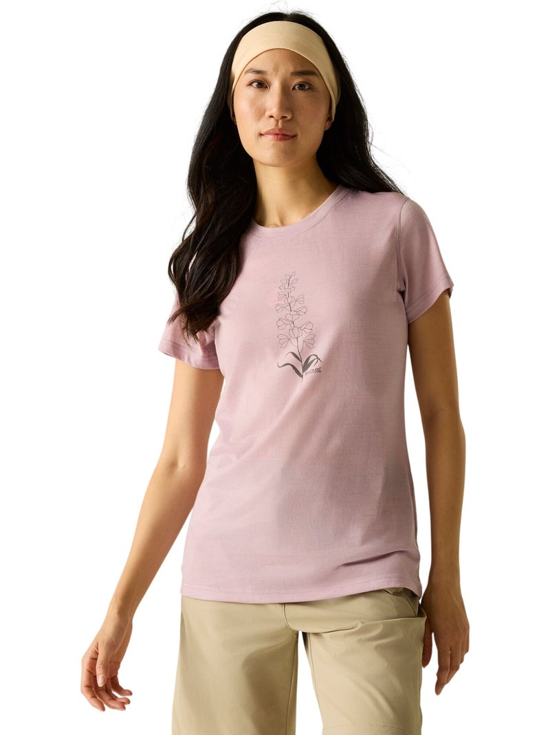 Regatta - T-shirt motif/style Fleur ESCADE Mauve lilas - Kiabi