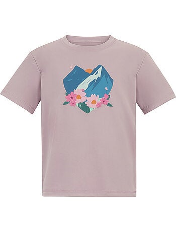 Regatta - T-shirt motif/style fleur et montagne ARIA
