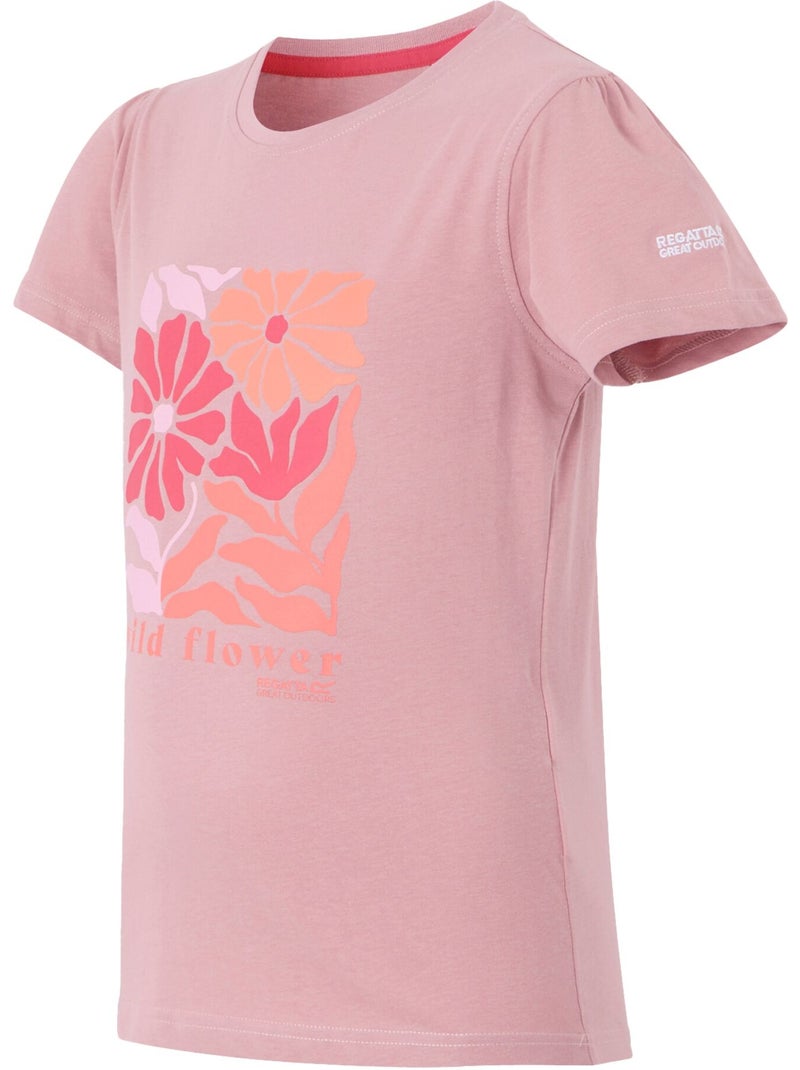 Regatta - T-shirt motif/style fleurs sauvages BOSLEY Mauve lilas - Kiabi