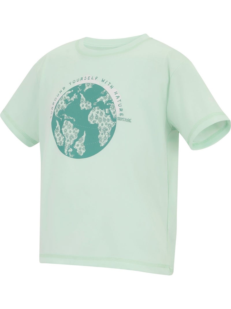 Regatta - T-shirt motif/style globe ARIA Bleu aqua - Kiabi