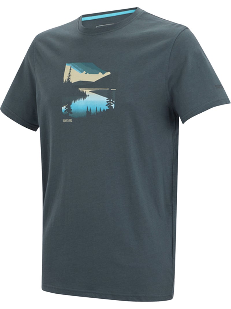 Regatta - T-shirt motif/style graphique BREEZED Gris foncé - Kiabi