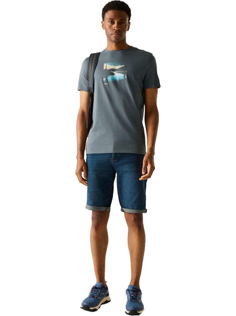 Regatta - T-shirt motif/style graphique BREEZED Gris foncé - Kiabi