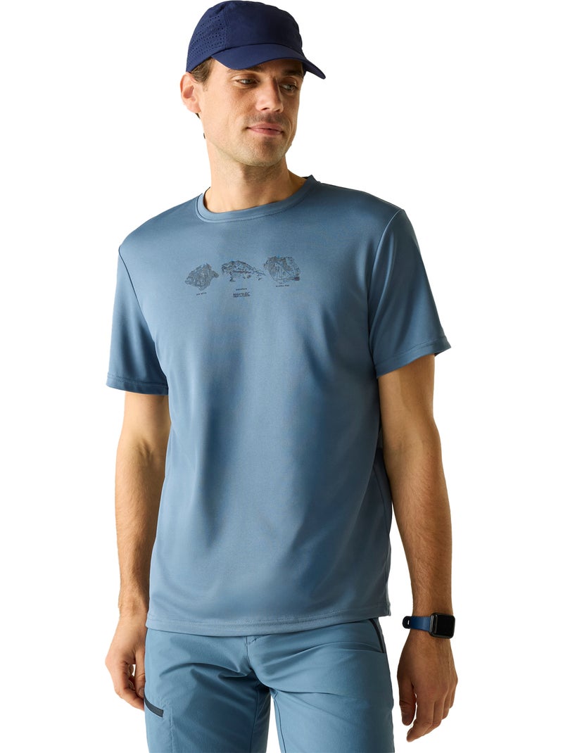 Regatta - T-shirt motif/style illustration FINGAL Bleu - Kiabi