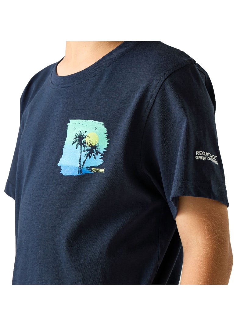 Regatta - T-shirt motif/style imprimé au dos BOSLEY Bleu marine - Kiabi