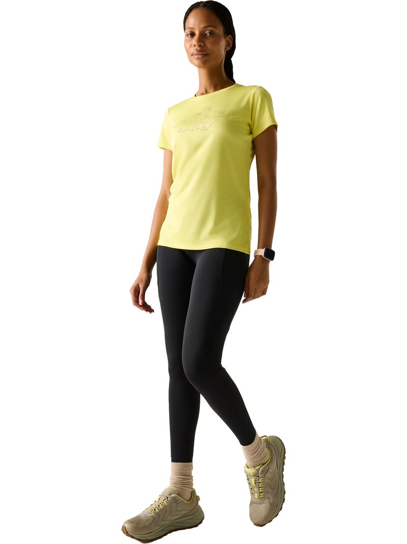 Regatta - T-shirt motif/style imprimé graphique FINGAL Jaune pâle - Kiabi