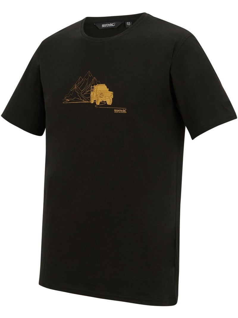 Regatta - T-shirt motif/style jeep du désert CLINE Noir - Kiabi