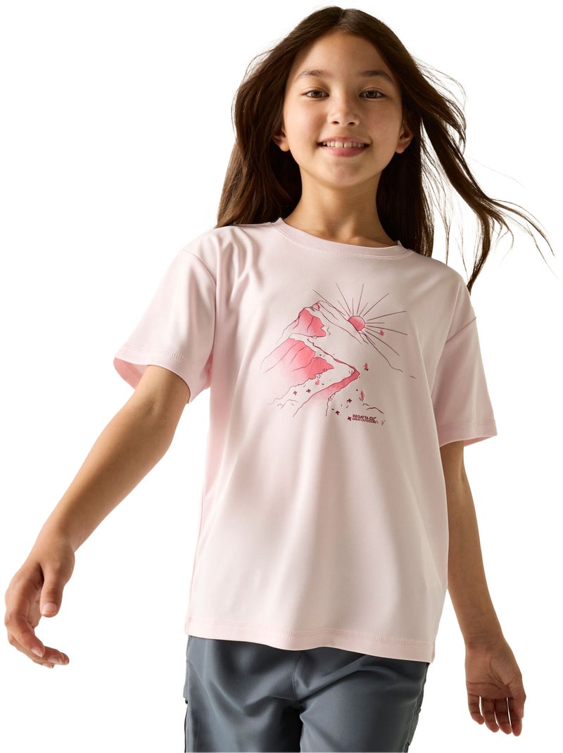 Regatta - T-shirt motif/style lever du soleil ARIA Rose lotus - Kiabi