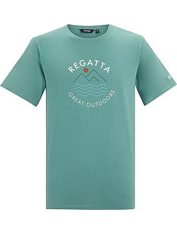 Regatta - T-shirt motif/style lignes ondulées CLINE