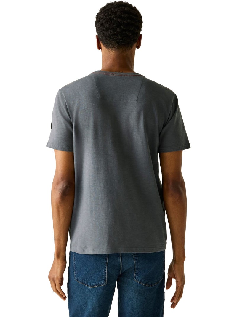 Regatta - T-shirt motif/style logo FINLO Gris foncé - Kiabi