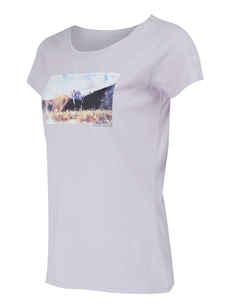 Regatta - T-shirt motif/style montagne BREEZED Violet - Kiabi