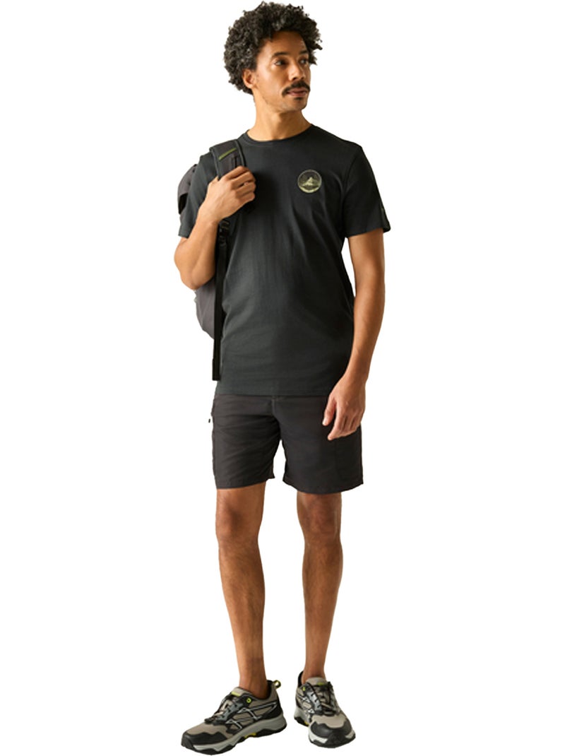 Regatta - T-shirt motif/style montagne dans cercle BREEZED Gris - Kiabi