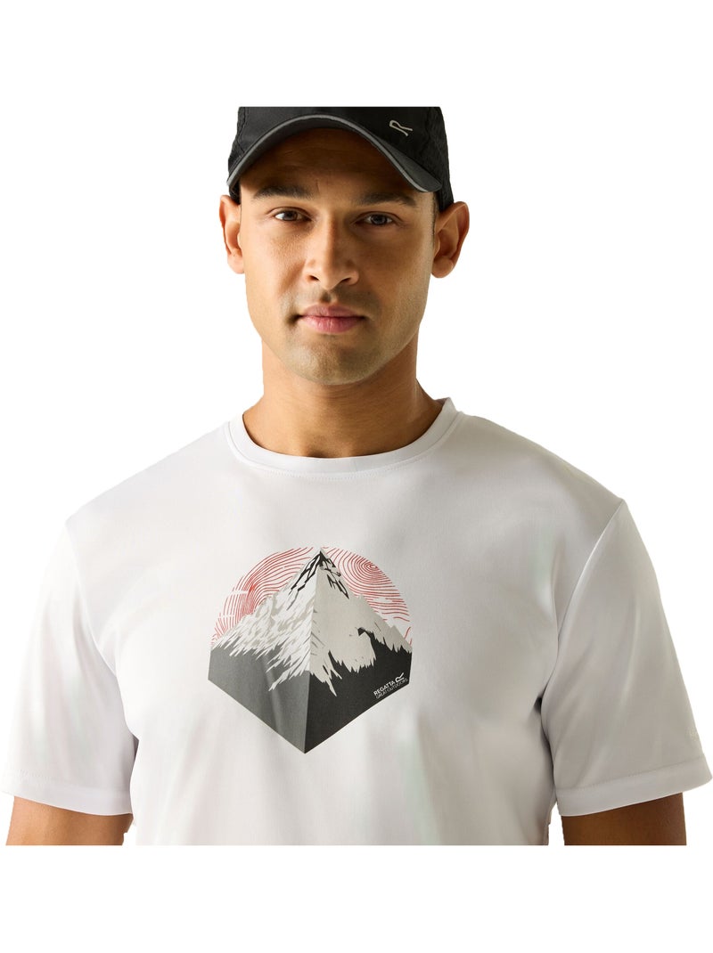 Regatta - T-shirt motif/style montagne FINGAL Blanc - Kiabi