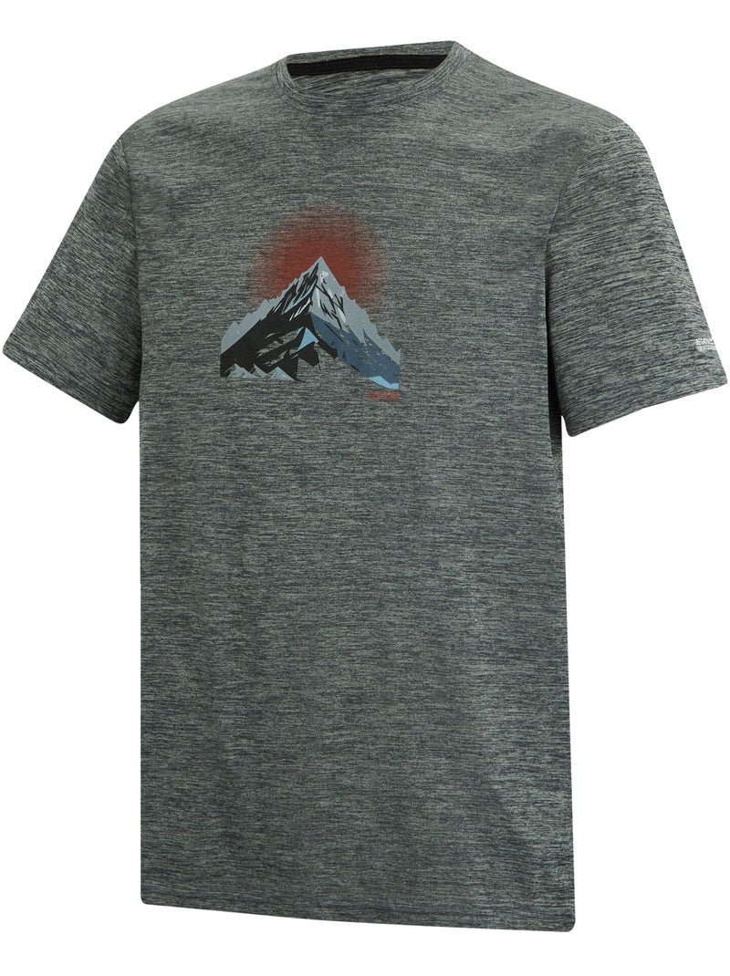 Regatta - T-shirt motif/style montagne FINGAL Gris foncé - Kiabi