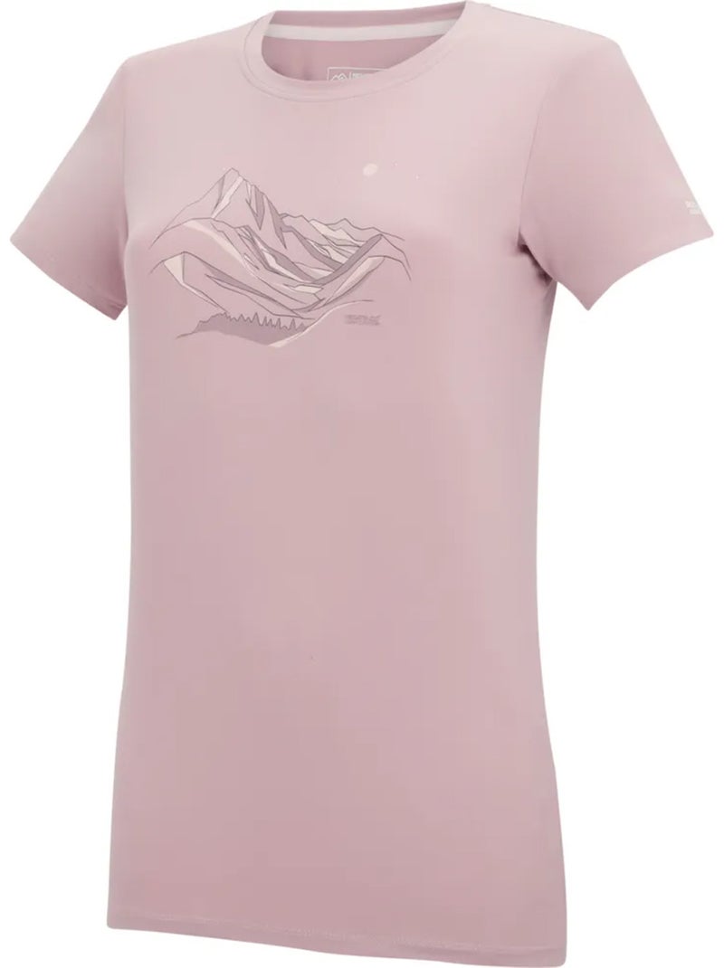 Regatta - T-shirt motif/style montagne FINGAL Mauve lilas - Kiabi